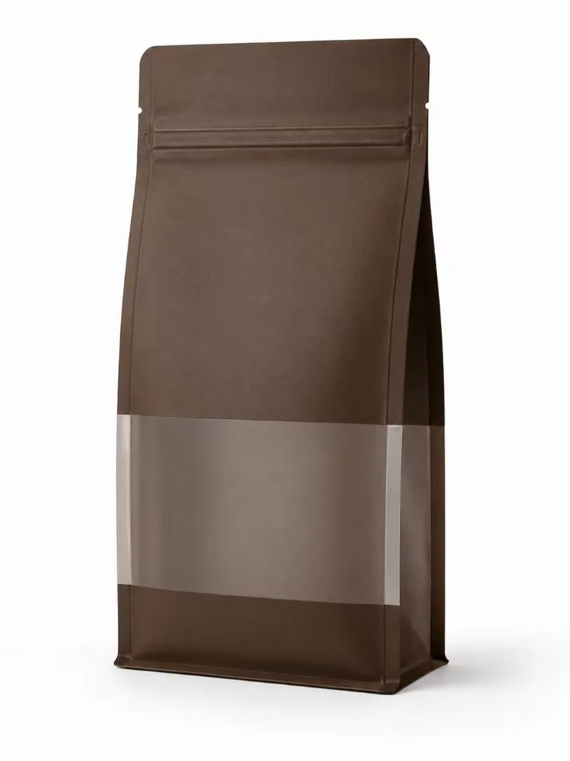 Coffee quad seal pouch example
