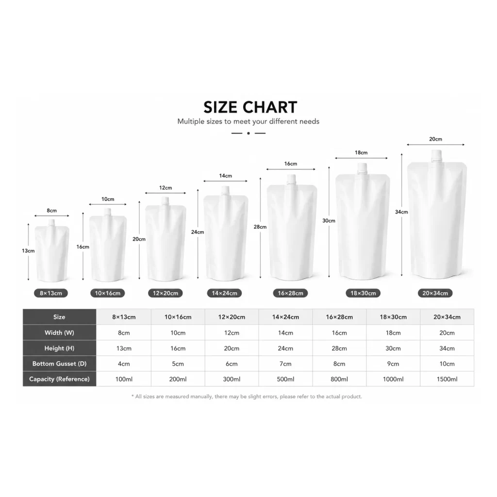 Custom Stand Up Spout Pouch