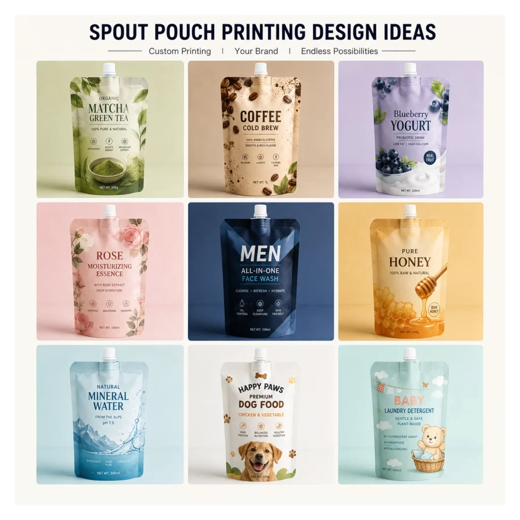 Custom Stand Up Spout Pouch