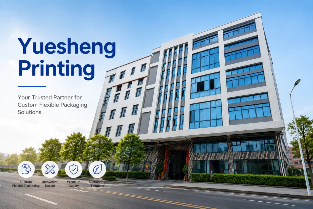 Yuesheng Printing factory building for custom flexible packaging solutions